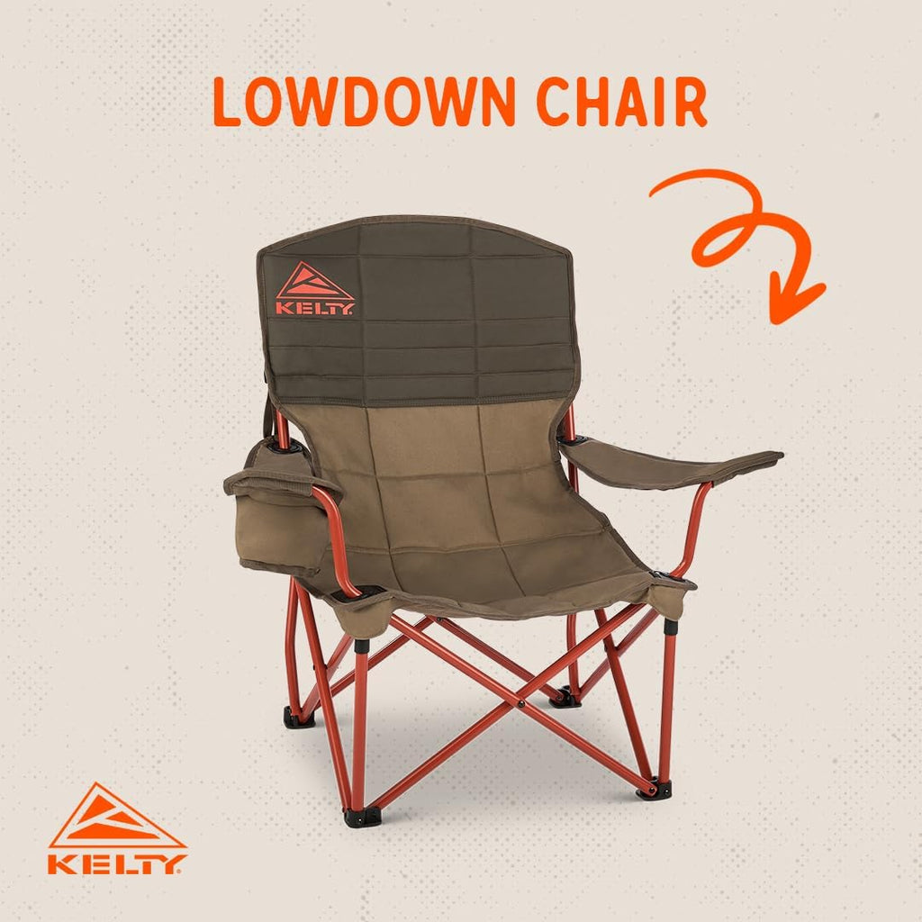Kelty, Lowdown Chair, Bungee Cord/Beluga, One Size