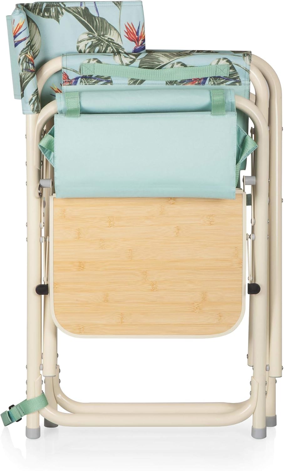 Picnic TIME Outdoor Directors Chair with Side Table, Beach Chair for Adults, Camping Chair with Table
