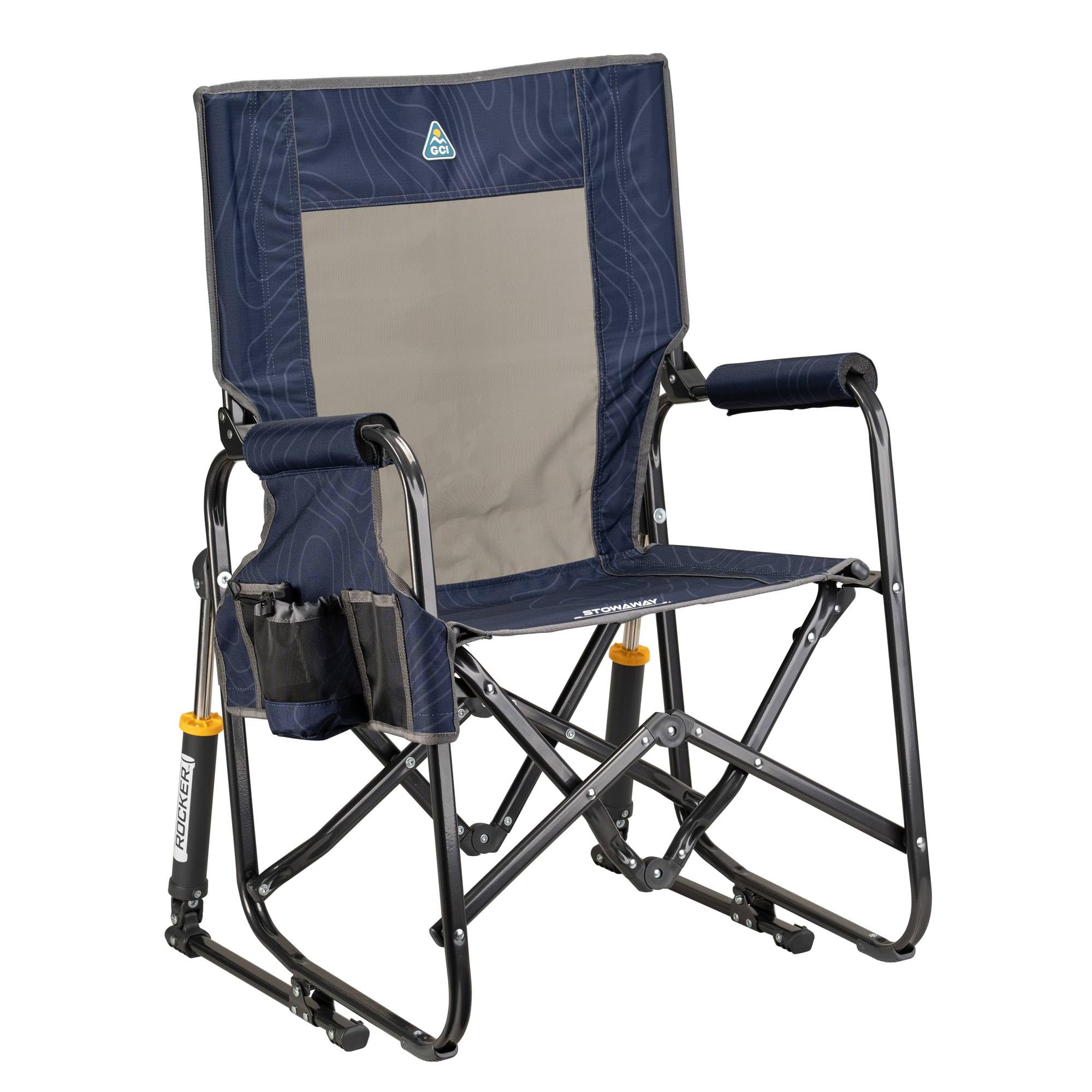 GCI Outdoor Freestyle Rocker XL Portable Folding Rocking Chair and Outdoor Camping Chair