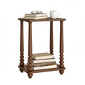 VASAGLE Mariel Collection - Side Table, Accent Nightstand for Small Spaces, Rectangular End Table with Shelf, Solid Wood Legs, Mid-Century Modern, Living Room Bedroom, Chestnut Walnut ULET294KX01S
