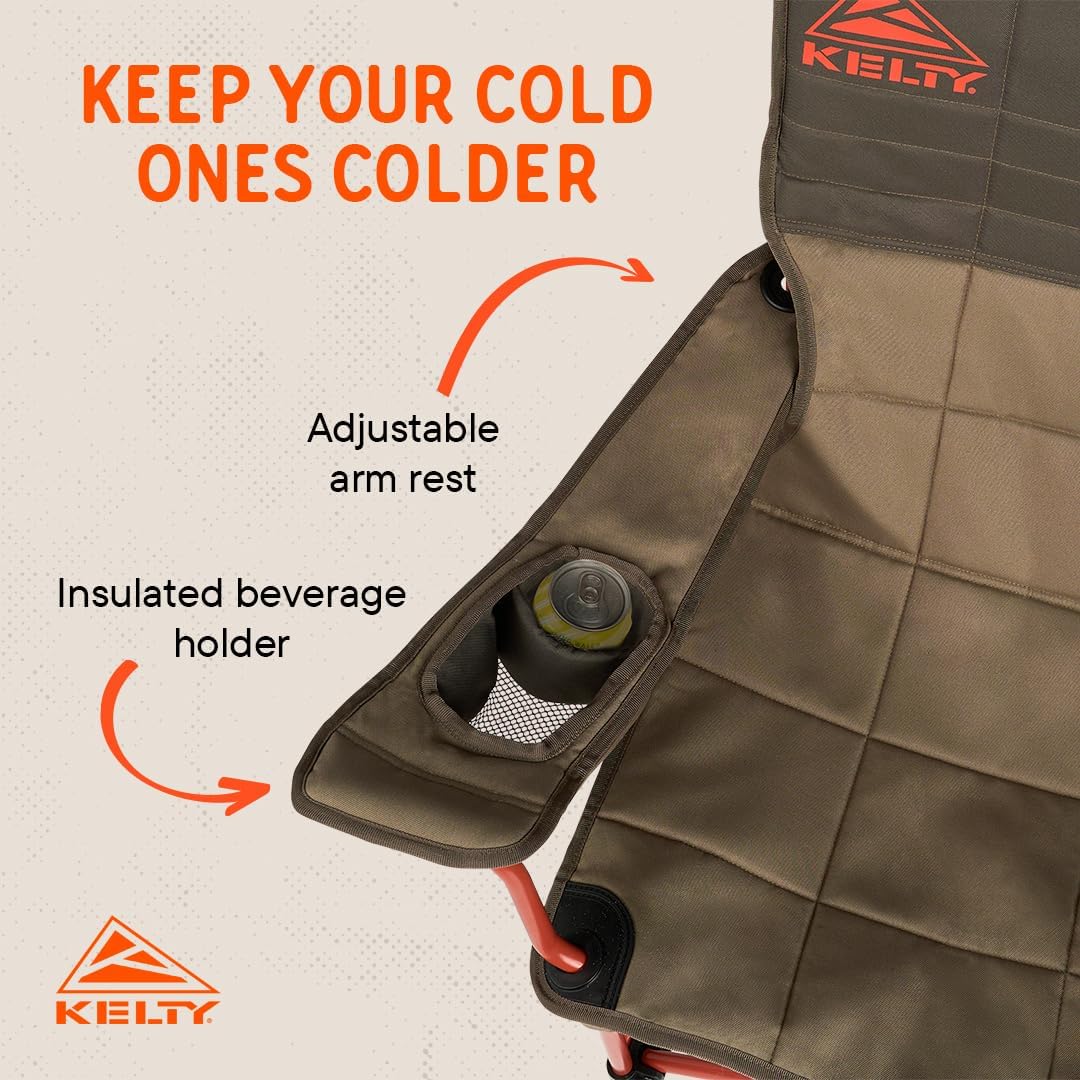 Kelty, Lowdown Chair, Bungee Cord/Beluga, One Size