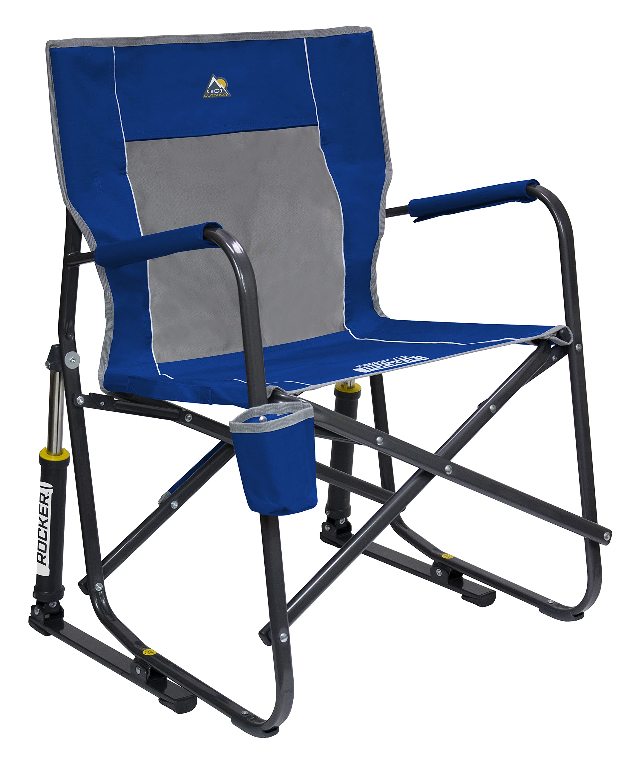 GCI Outdoor Freestyle Rocker XL Portable Folding Rocking Chair and Outdoor Camping Chair