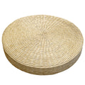 Large Round Tatami Floor Pillow, Handwoven Straw Meditation Floor Cushions for Living Room Yoga Window Seat Reading Nook Bedroom Outdoor Seat (Dia: 19.7")