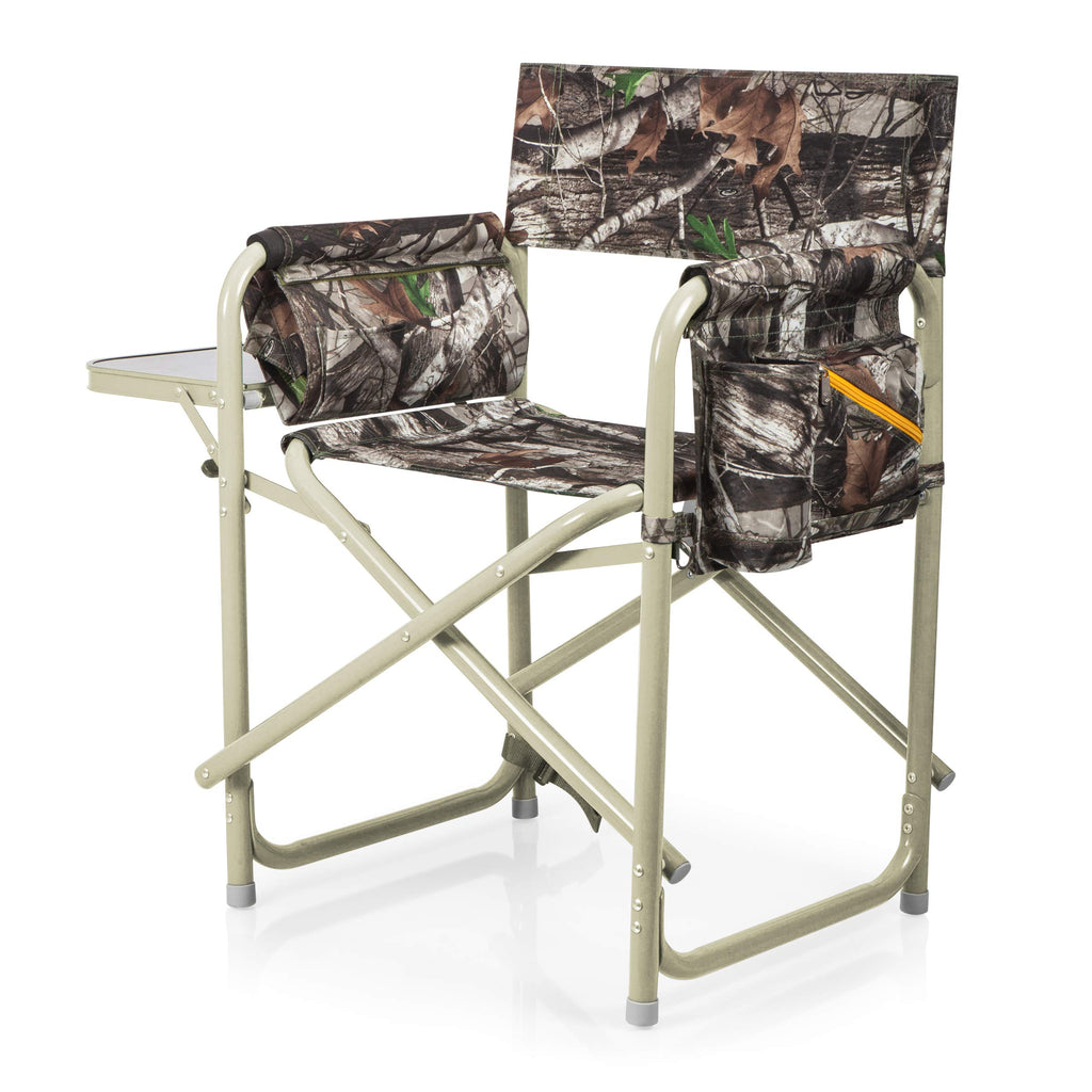 Picnic TIME Outdoor Directors Chair with Side Table, Beach Chair for Adults, Camping Chair with Table